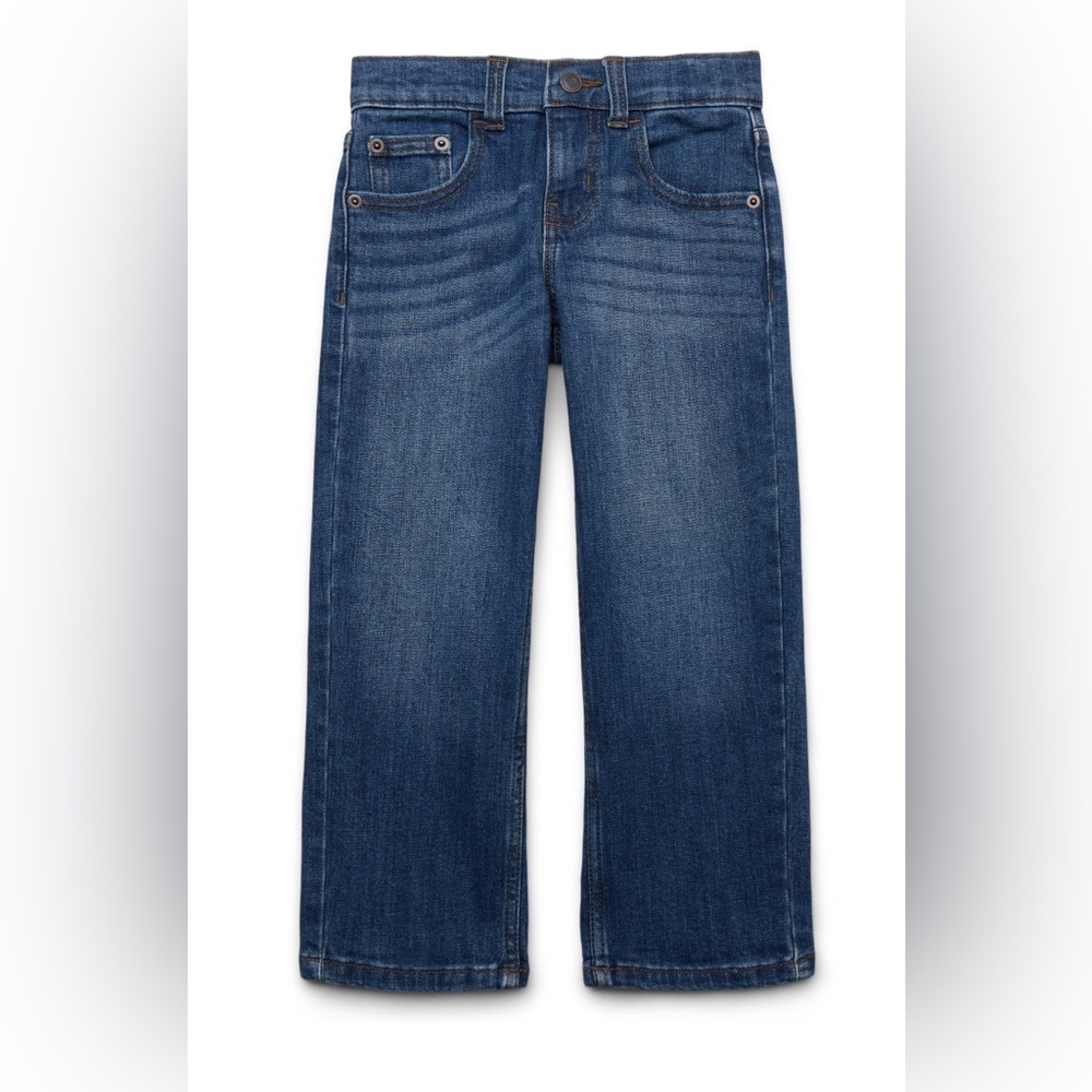 Wonder Nation Boy’s Relaxed Straight Denim Jeans – Size 12 (Medium Wash)